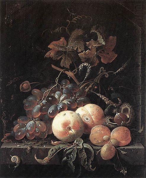 Still-Life with Fruits, Abraham Mignon